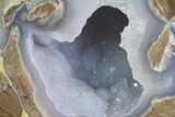 Crystal Filled Dugway Geode (Polished Half) #121720-1